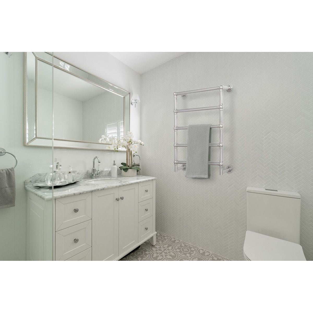 Mayer Heated Towel Rail - Chrome