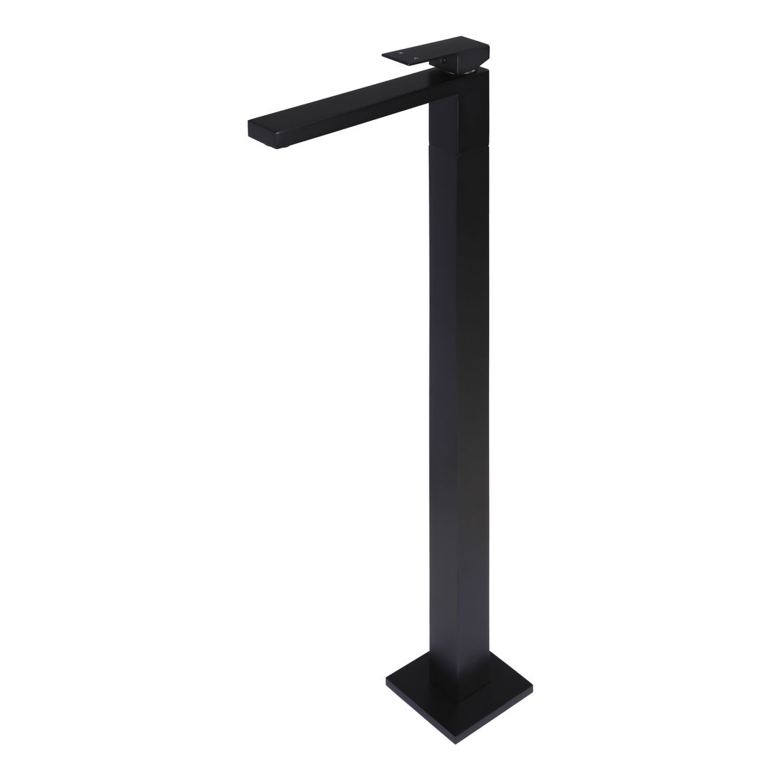 Square Freestanding Bath Mixer Matte Black