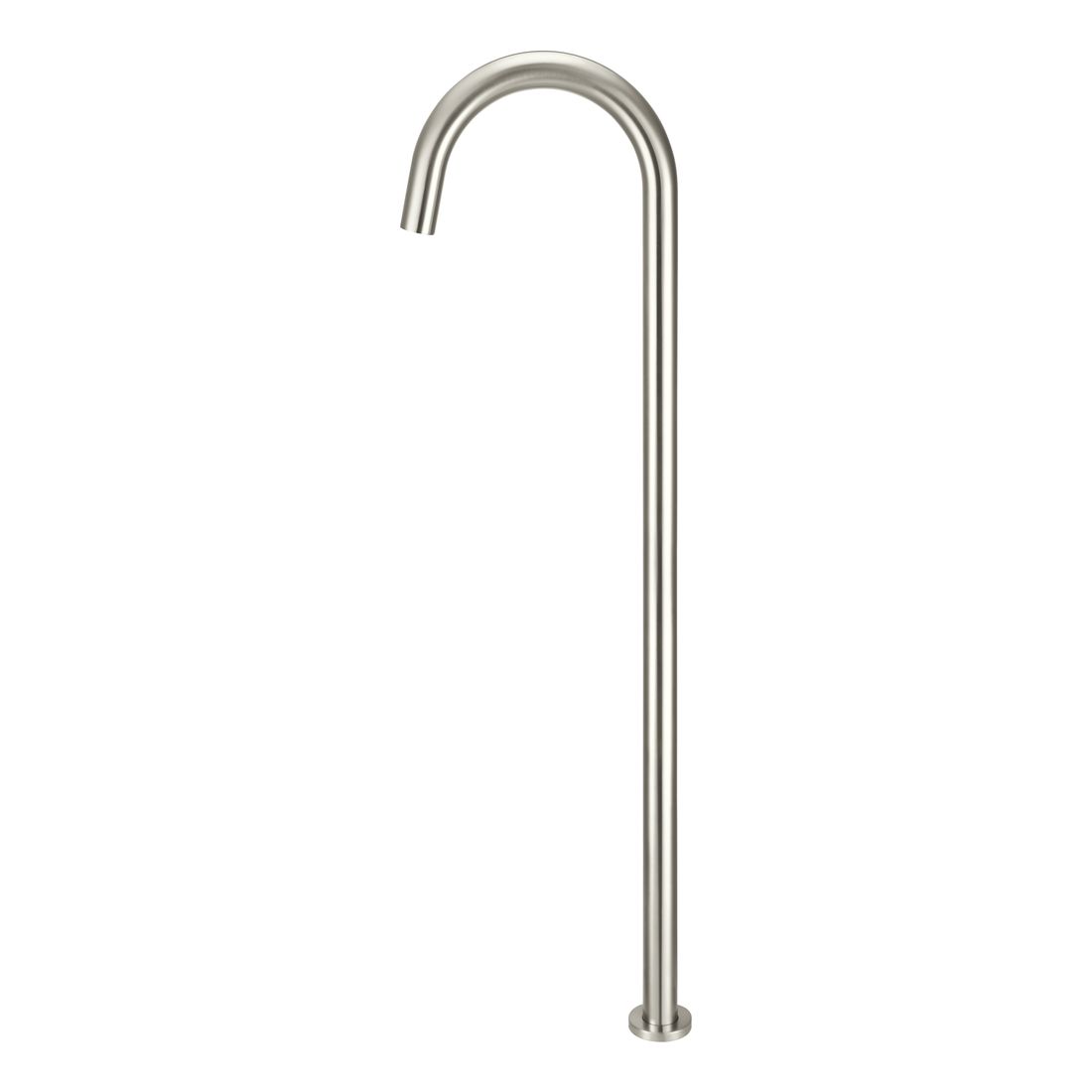 Round Freestanding Bath Spout Brushed Nickel