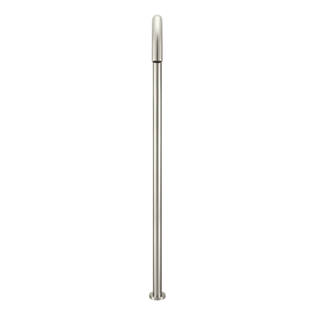 Round Freestanding Bath Spout Brushed Nickel