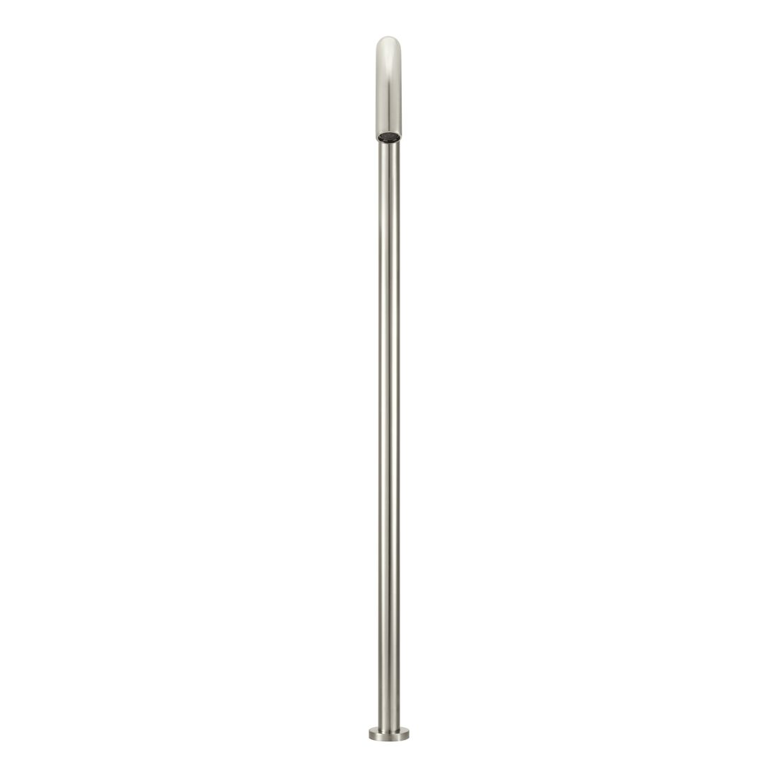 Round Freestanding Bath Spout Brushed Nickel