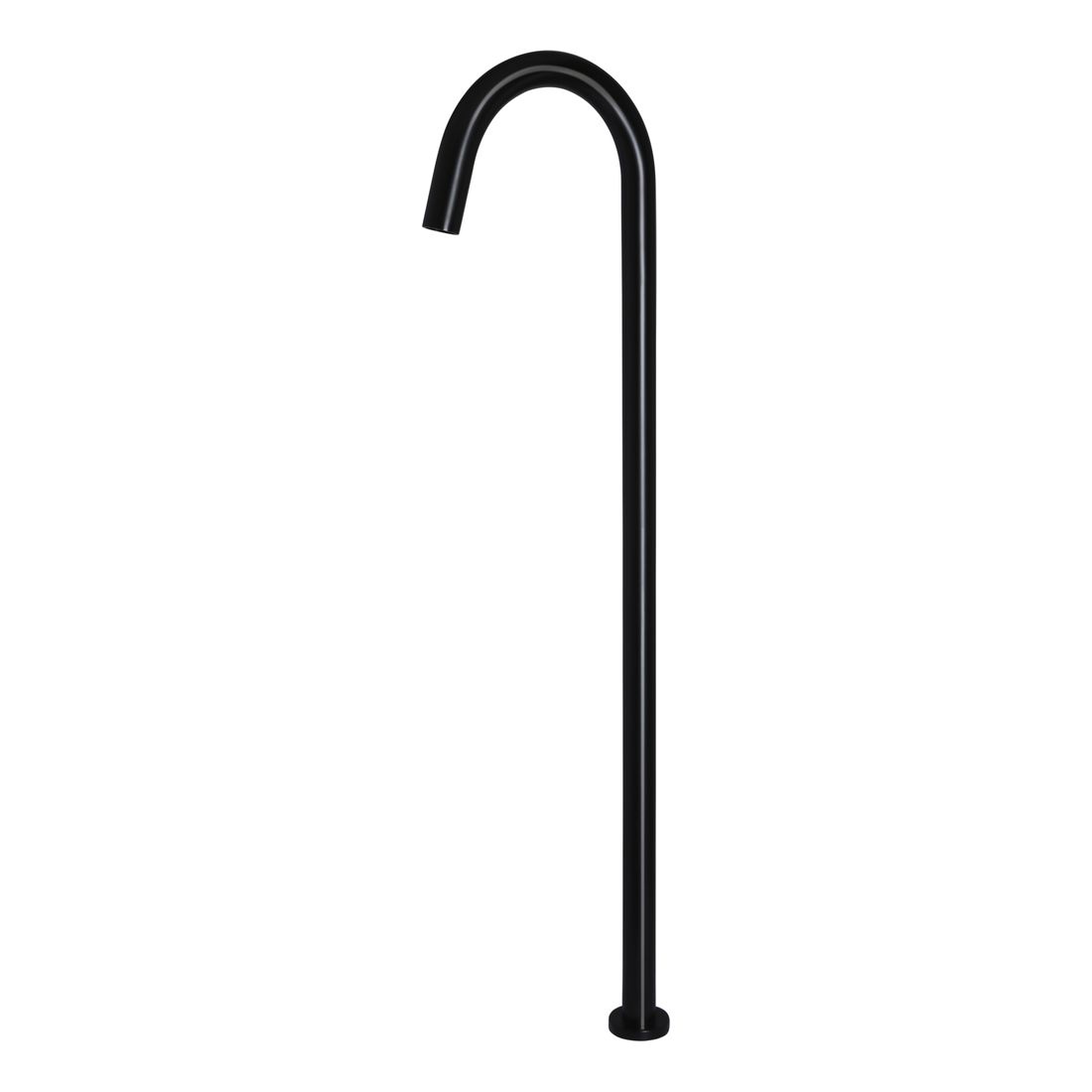 Round Freestanding Bath Spout Matte Black