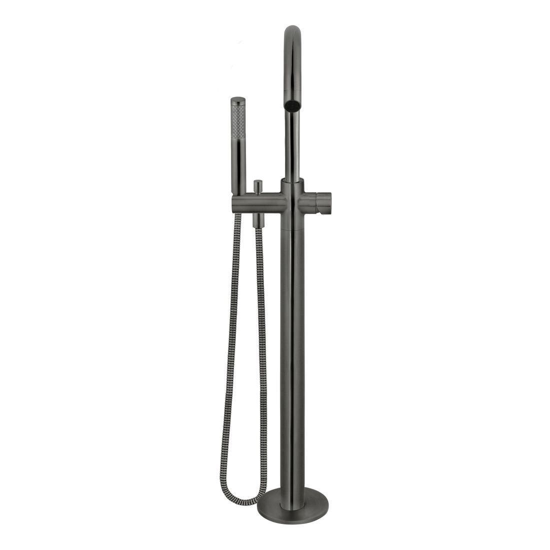 Round Freestanding Bath Spout and Hand Shower MB09PN-PVDGM Shadow