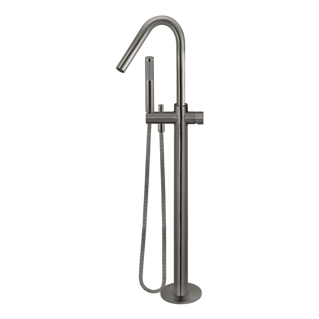 Round Freestanding Bath Spout and Hand Shower MB09PN-PVDGM Shadow