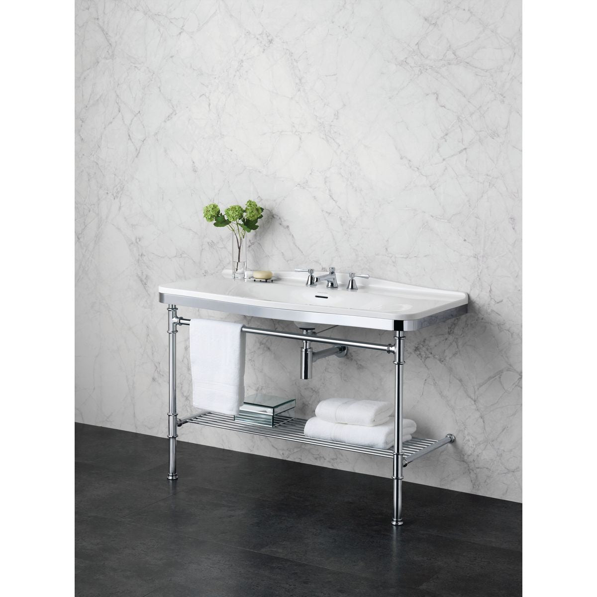 Metallo 114 Washstand, No Taphole