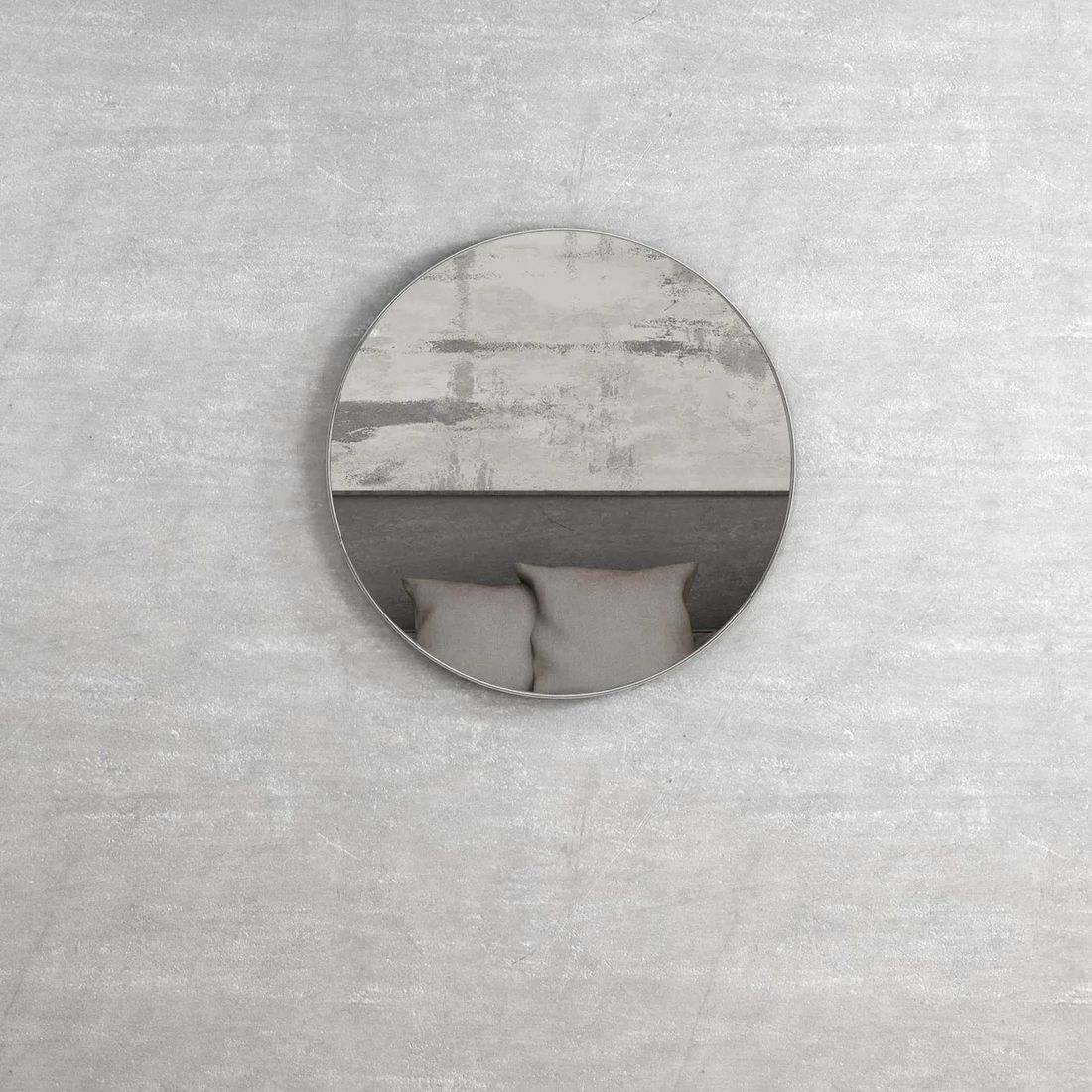 London Metal Framed Mirror in Chrome