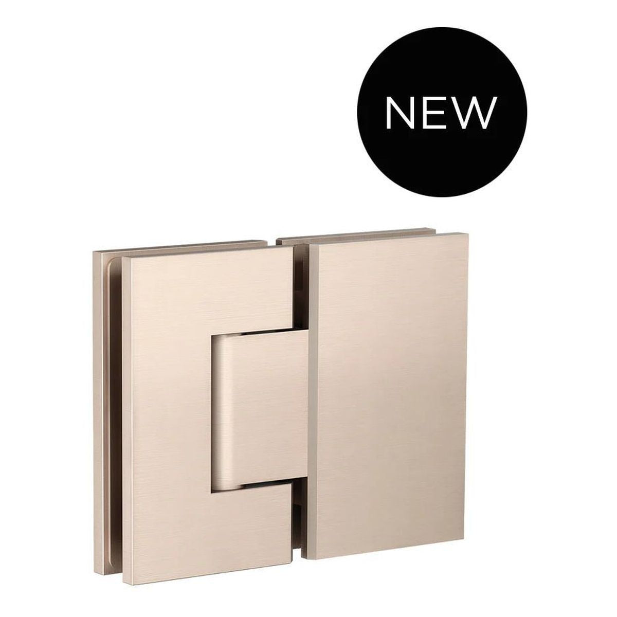 Glass to Glass Shower Door Hinge, Champagne
