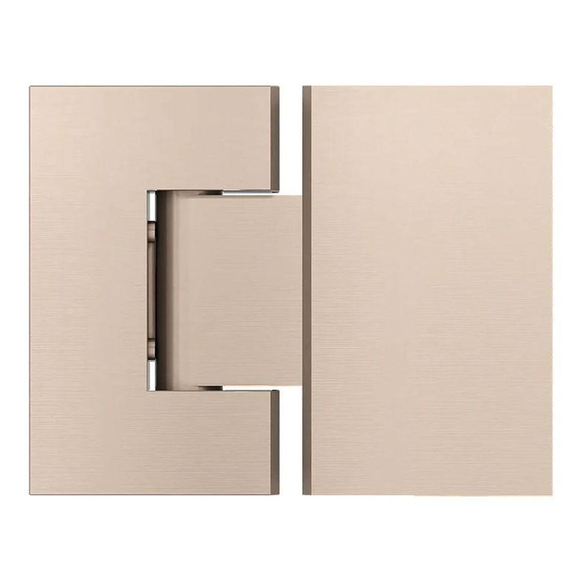 Glass to Glass Shower Door Hinge, Champagne