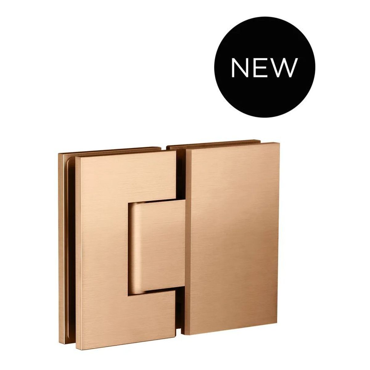 Glass to Glass Shower Door Hinge, Lustre Bronze