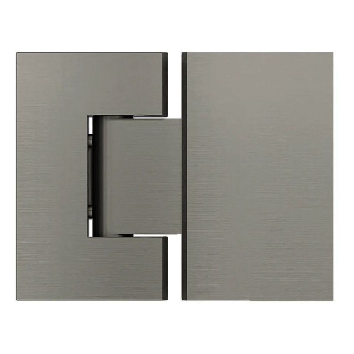 Glass to Glass Shower Door Hinge, Shadow Gunmetal