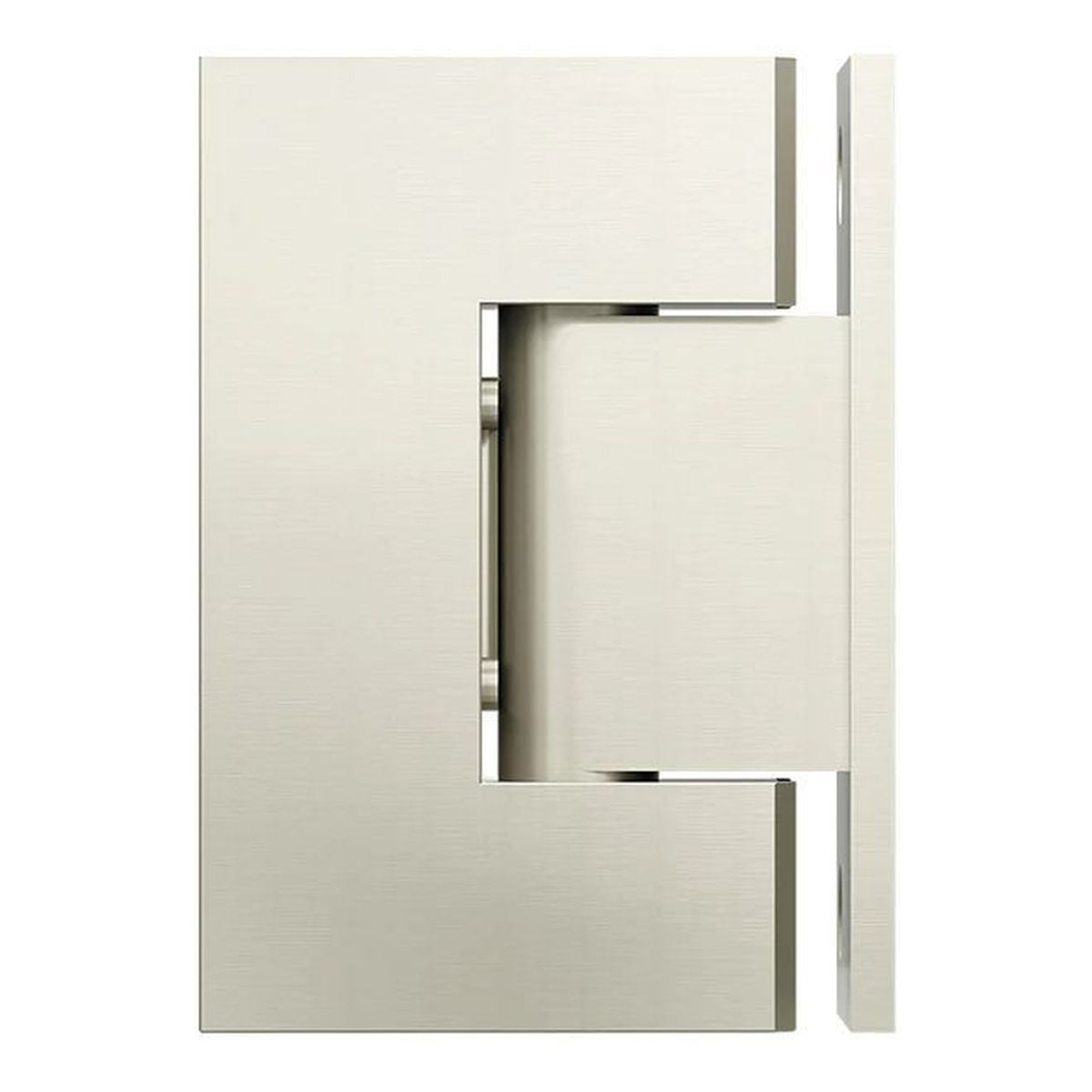 Glass to Wall Shower Door Hinge, Brushed Nickel