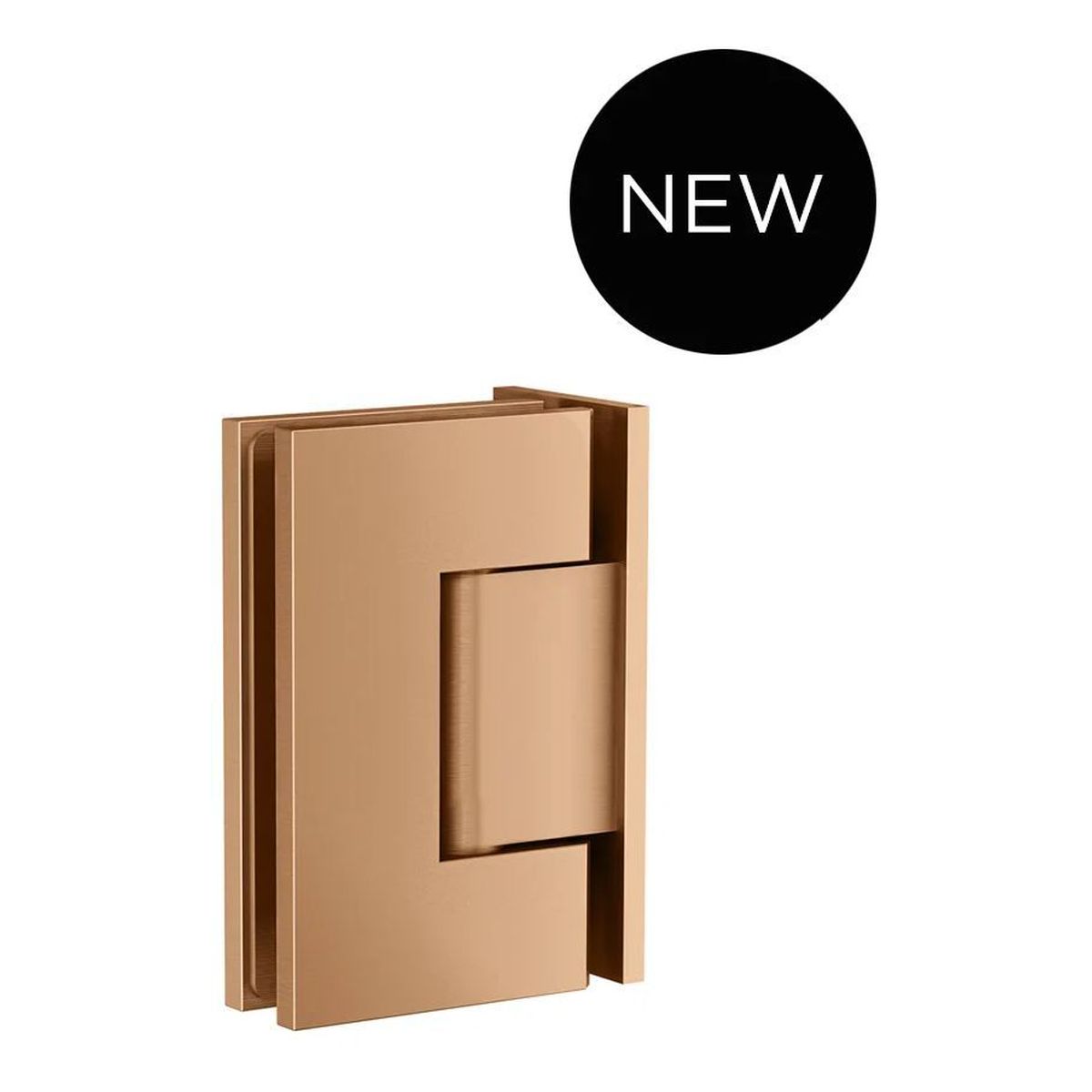 Glass to Wall Shower Door Hinge, Lustre Bronze