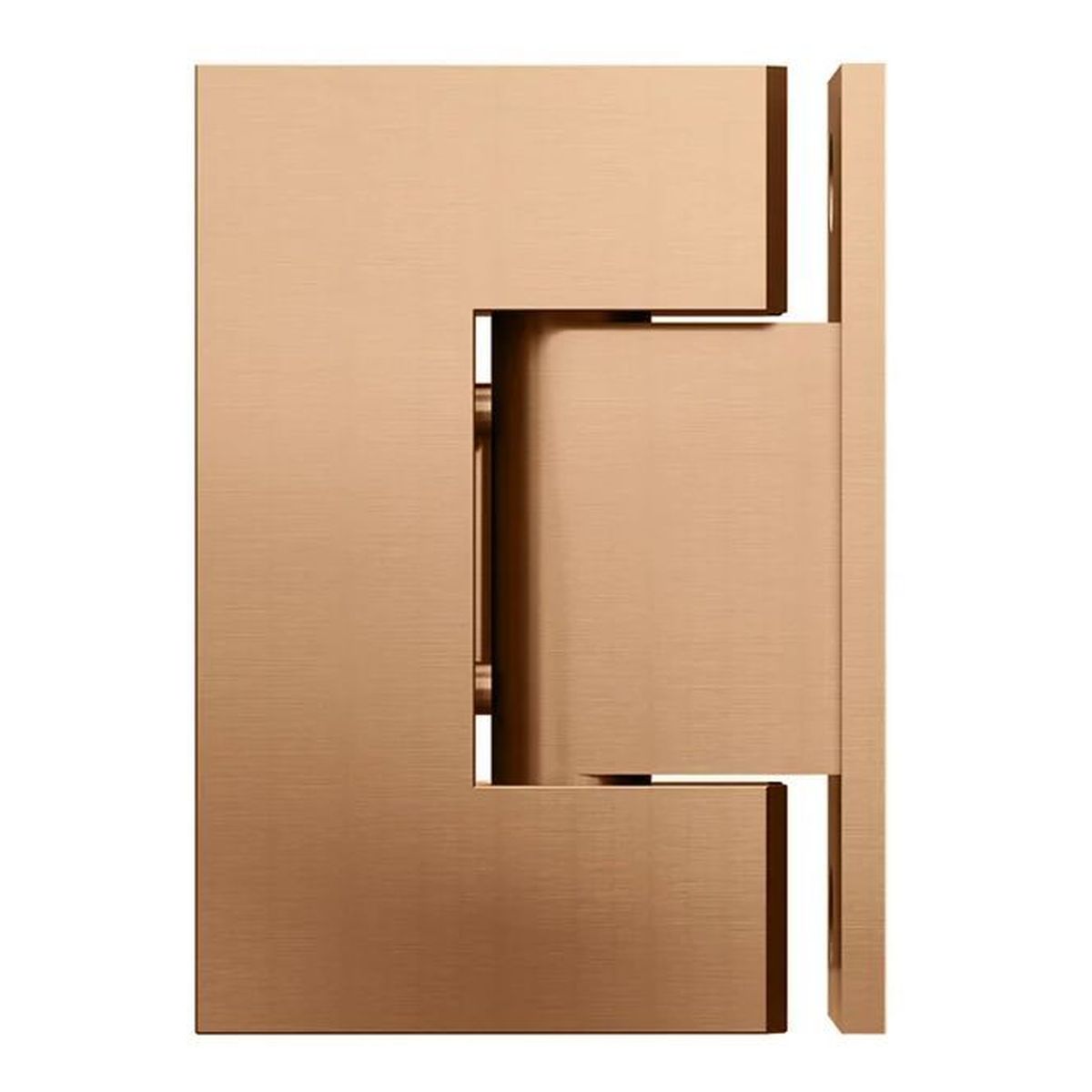 Glass to Wall Shower Door Hinge, Lustre Bronze