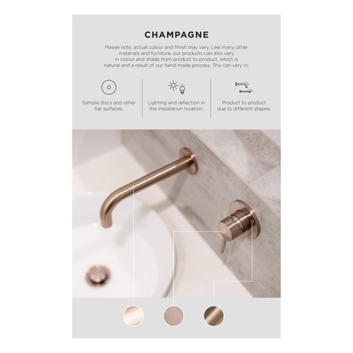 Glass Fixing U Bracket - Champagne