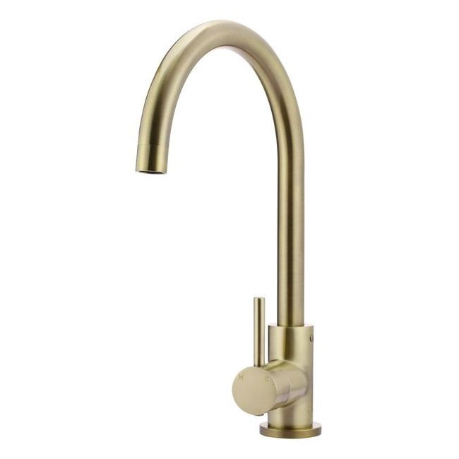 Round Gooseneck Kitchen Mixer Tap MK03-PVDBB Tiger Bronze