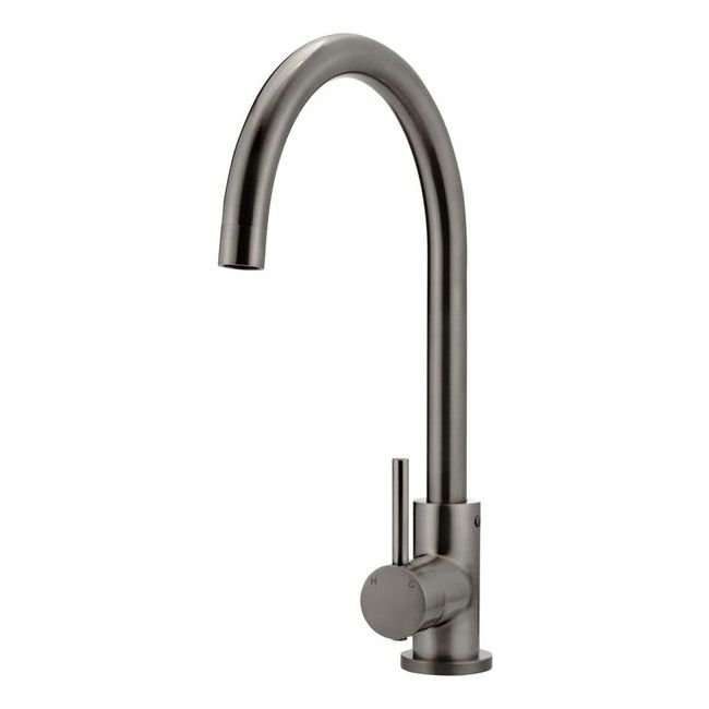 Round Gooseneck Kitchen Mixer Tap MK03-PVDGM Shadow