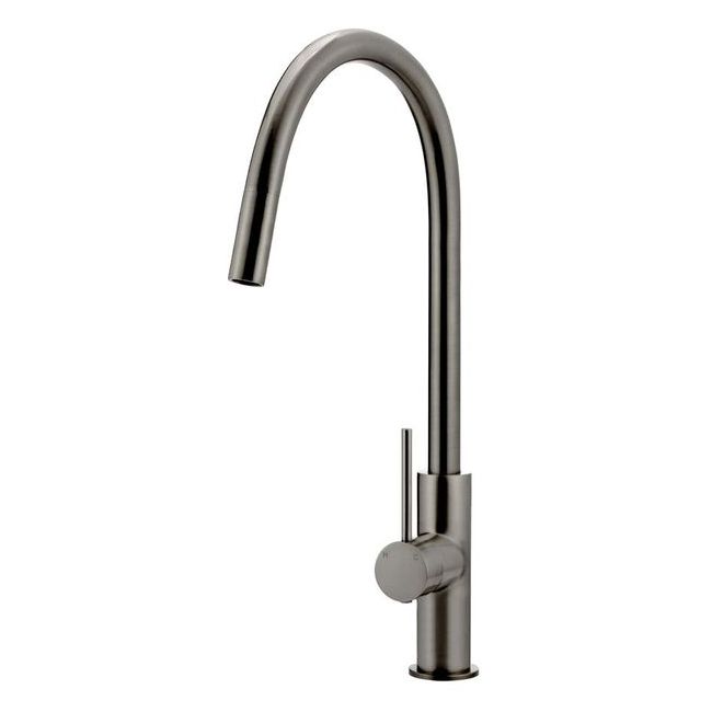 Round Piccola Pull Out Kitchen Mixer Tap Shadow