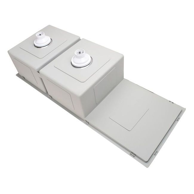 Kitchen Sink - Drainboard Double Bowl 1160*440*200 Brushed Bronze Gold