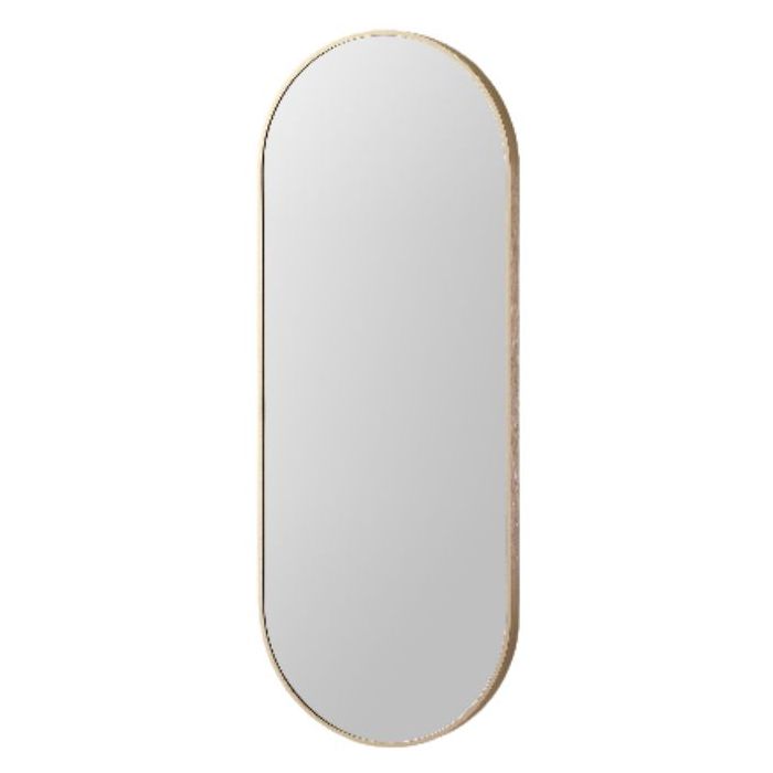 Modern Oblong Mirror MO46121-BB Brushed Brass