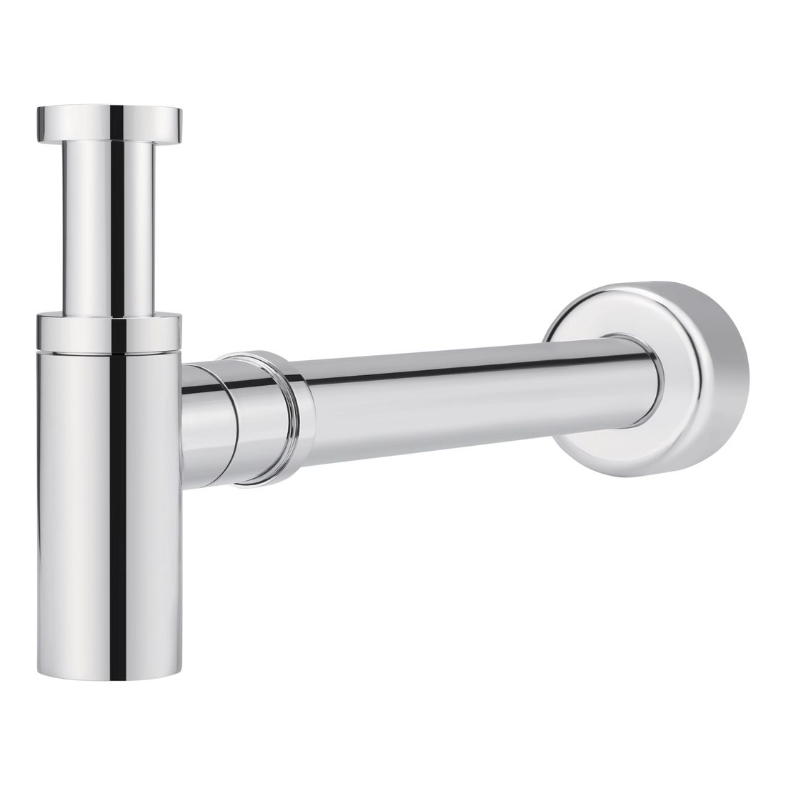 Round Bottle Trap for 32mm basin waste and 40mm outlet Chrome