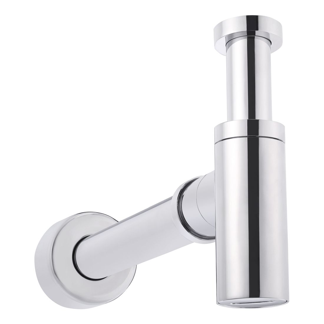 Round Bottle Trap for 32mm basin waste and 40mm outlet Chrome