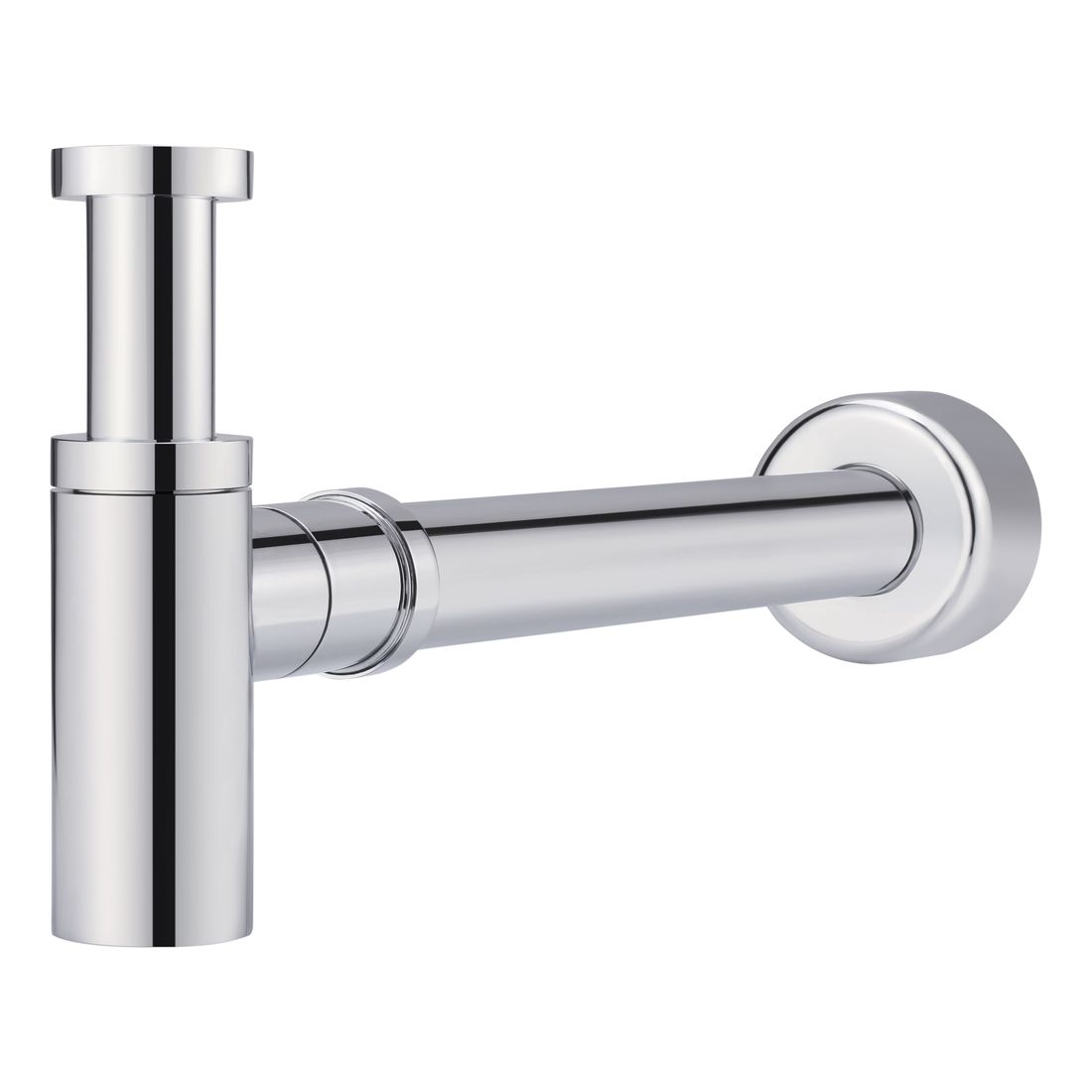 Round Bottle Trap for 32mm basin waste and 40mm outlet Chrome