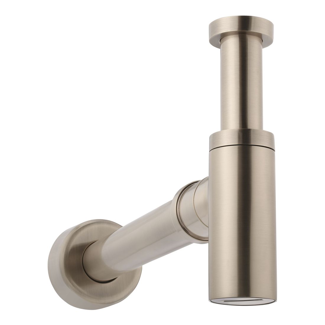 Round Bottle Trap for 32mm basin waste and 40mm outlet Champagne