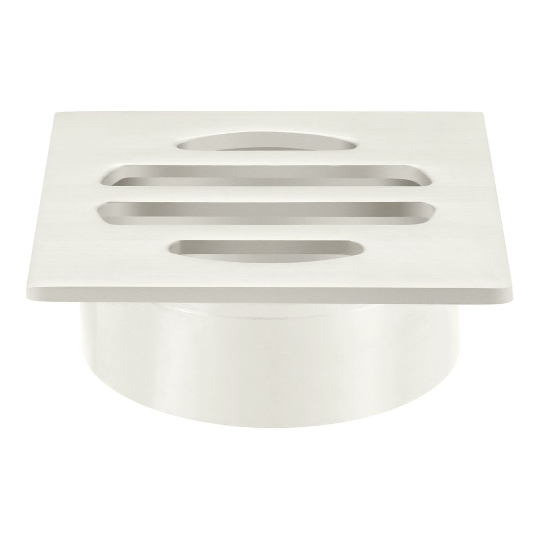 Square Floor Grate Shower Drain 50mm outlet Brushed Nickel