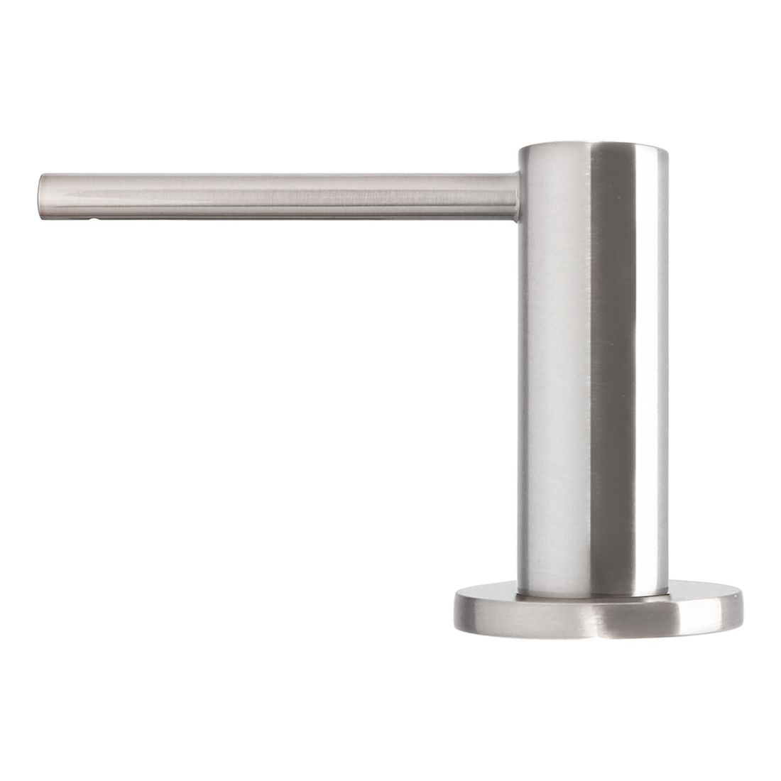 Round Soap Dispenser Brushed Nickel