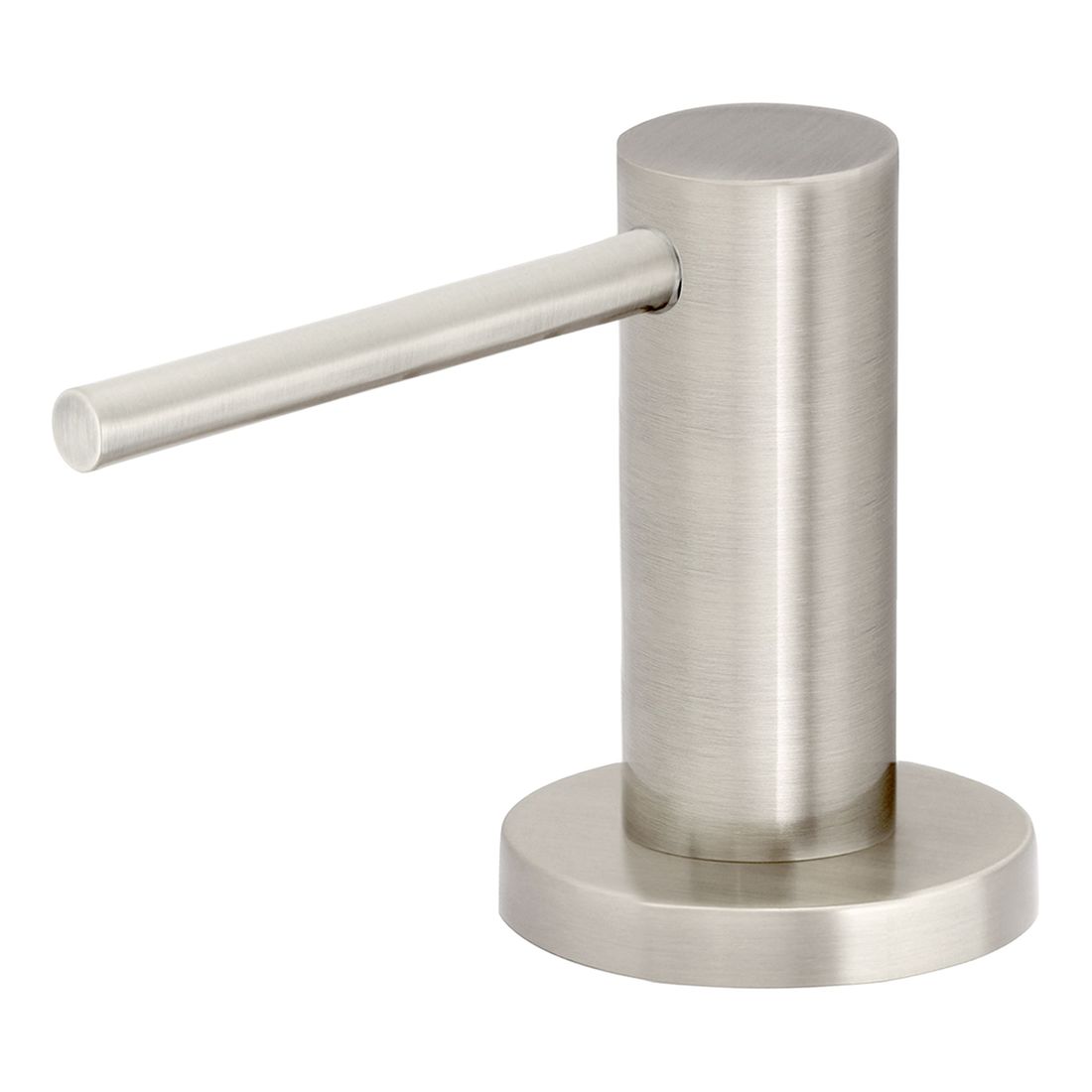 Round Soap Dispenser Brushed Nickel
