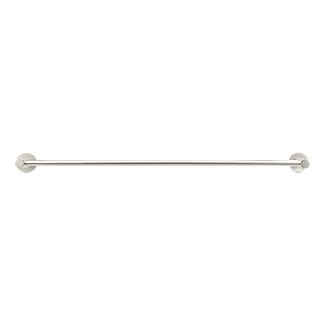 Round Double Towel Rail 600mm Brushed Nickel