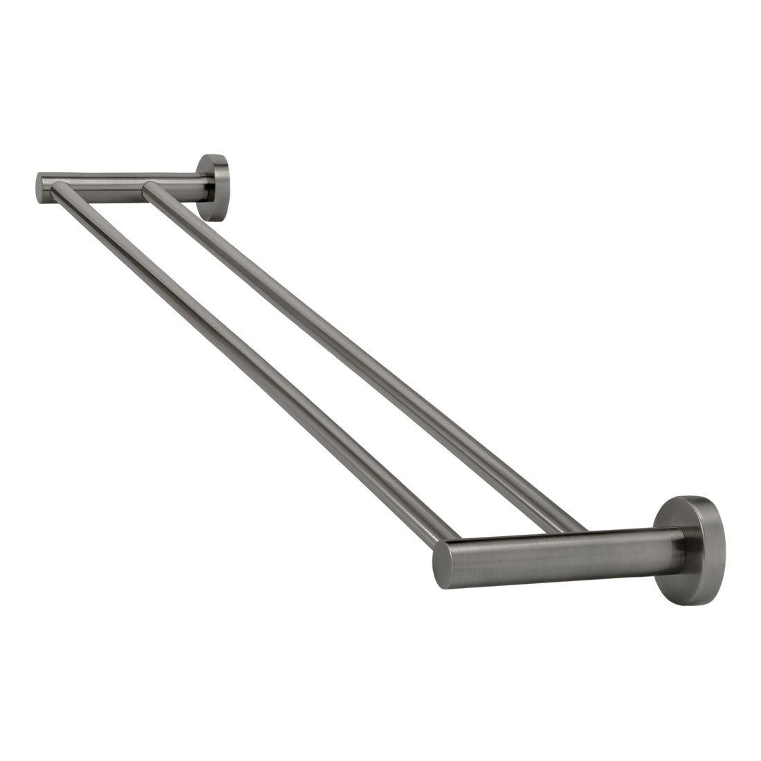 Round Double Towel Rail 600mm Shadow