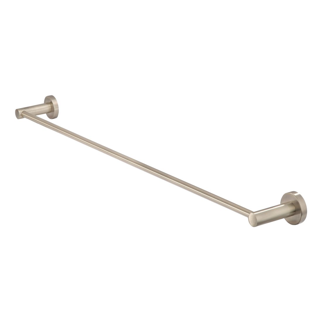 Round Single Towel Rail 600mm Champagne