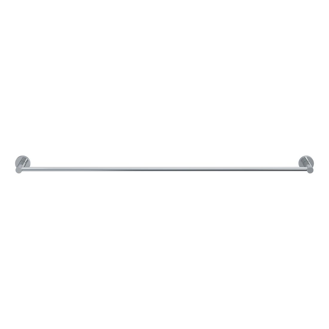 Round Single Towel Rail 900mm Chrome