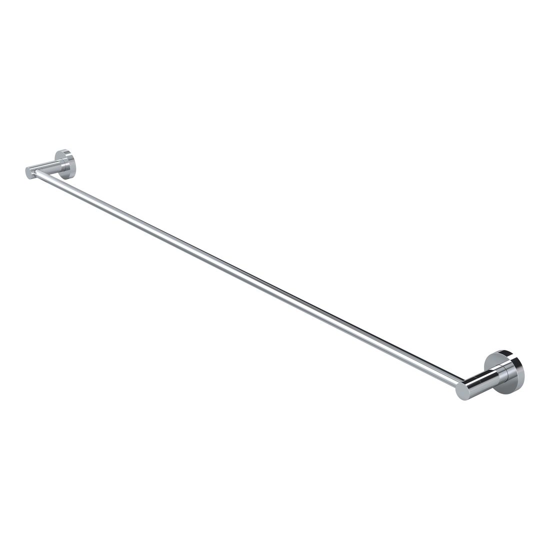 Round Single Towel Rail 900mm Chrome