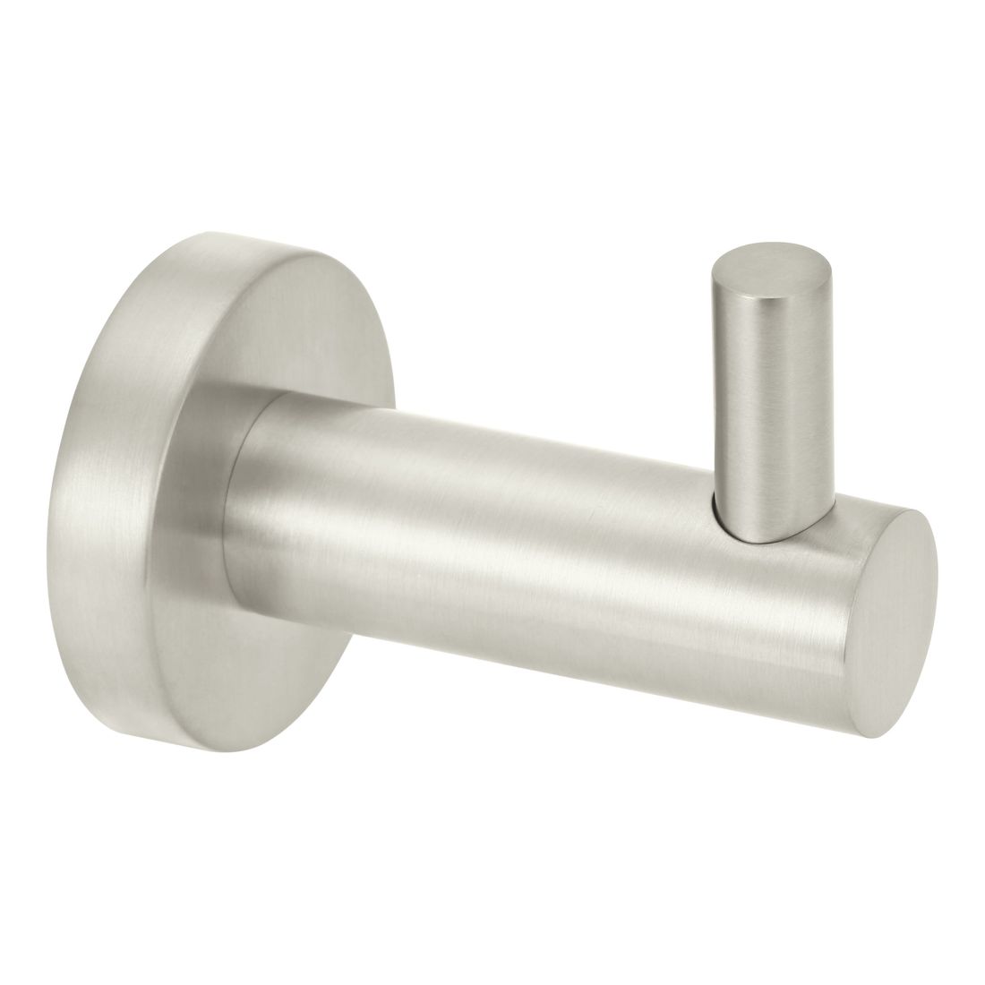 Round Robe Hook Brushed Nickel