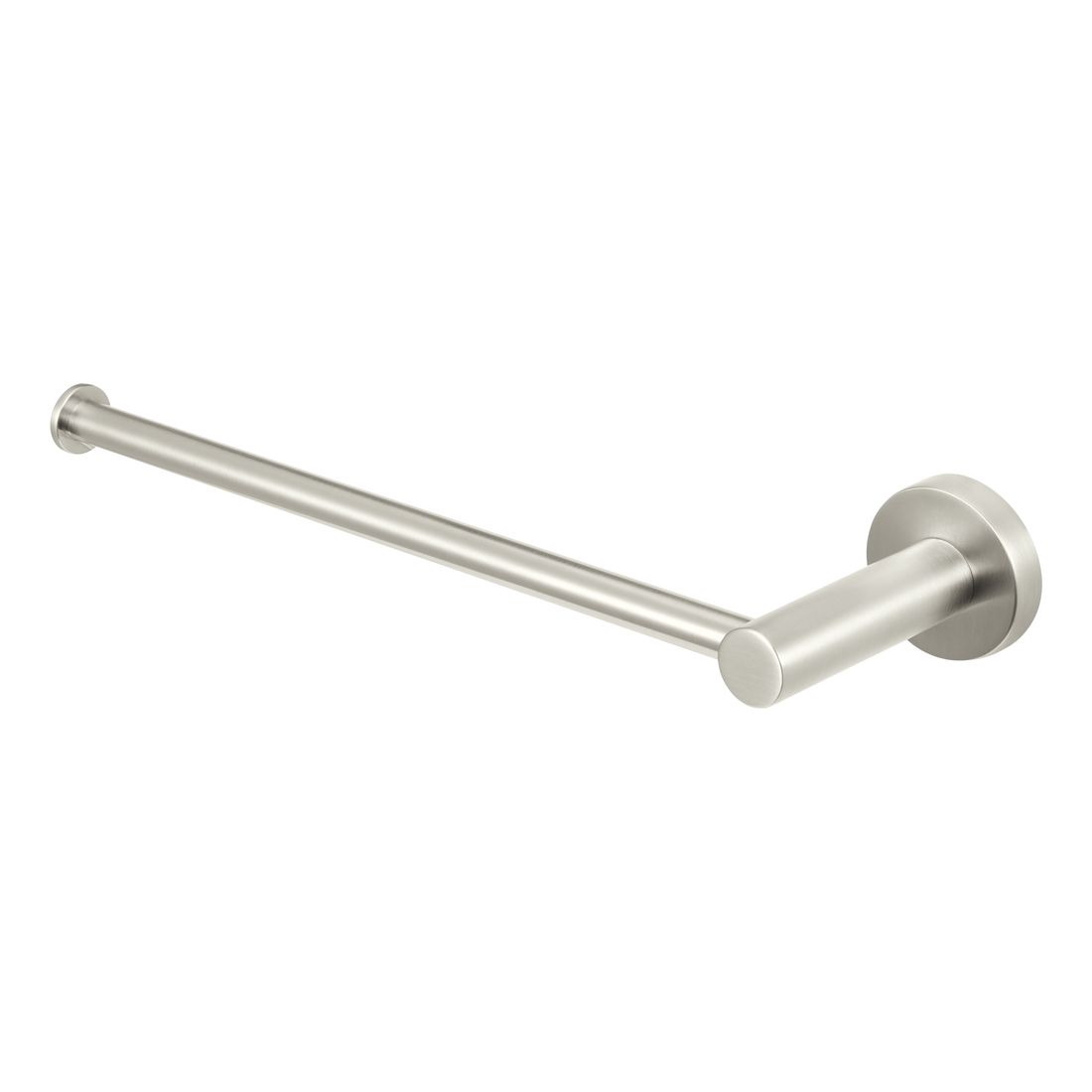 Round Guest Towel Rail Brushed Nickel