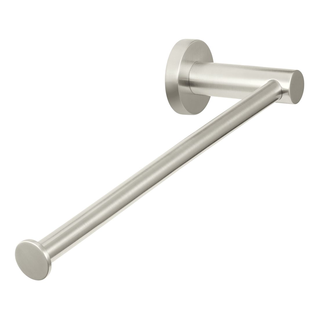 Round Guest Towel Rail Brushed Nickel