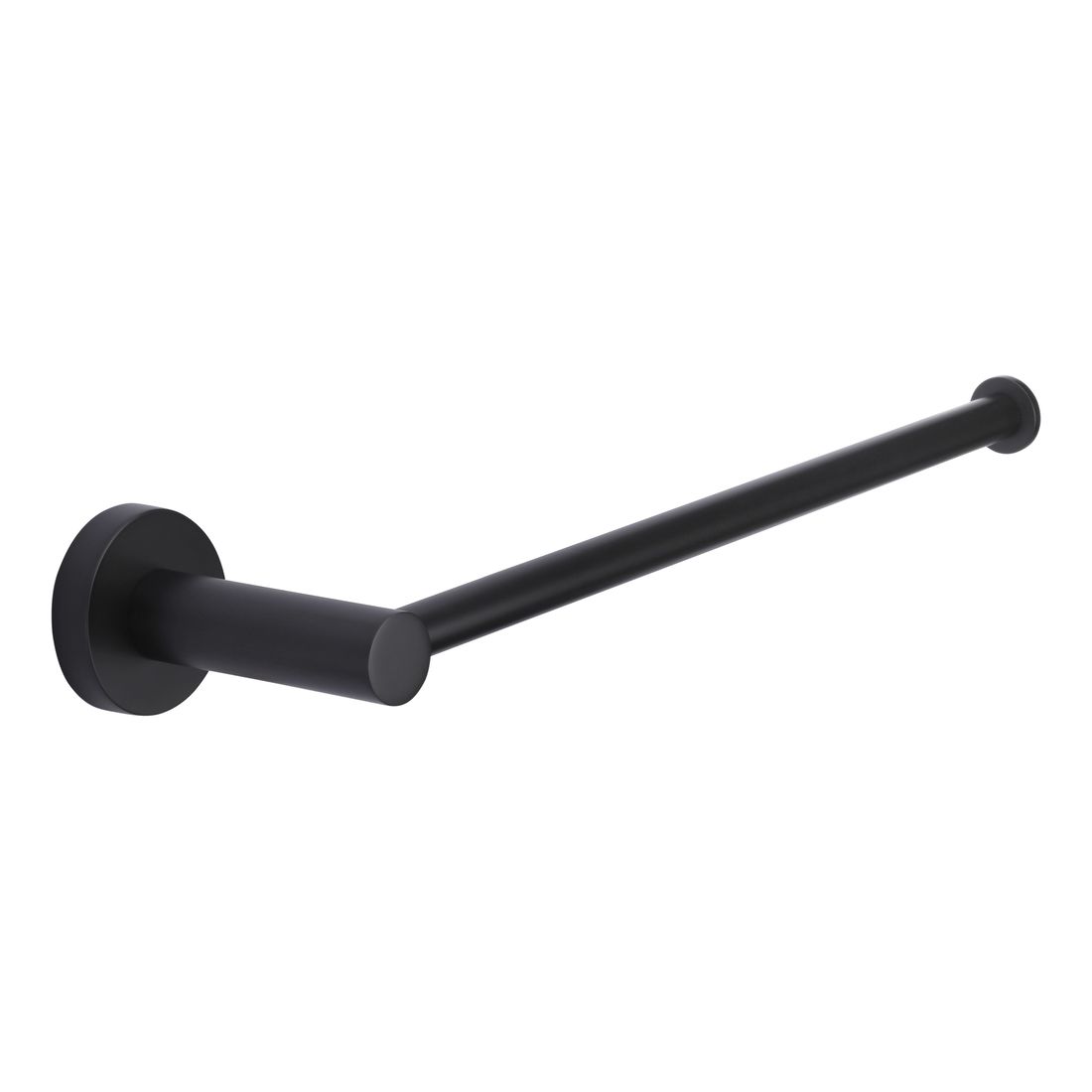 Round Guest Towel Rail Matte Black