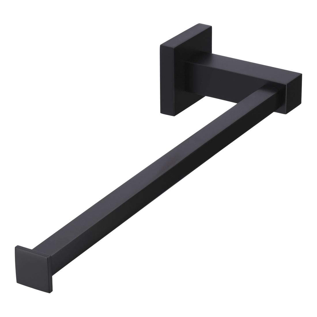 Square Guest Towel Rail Matte Black