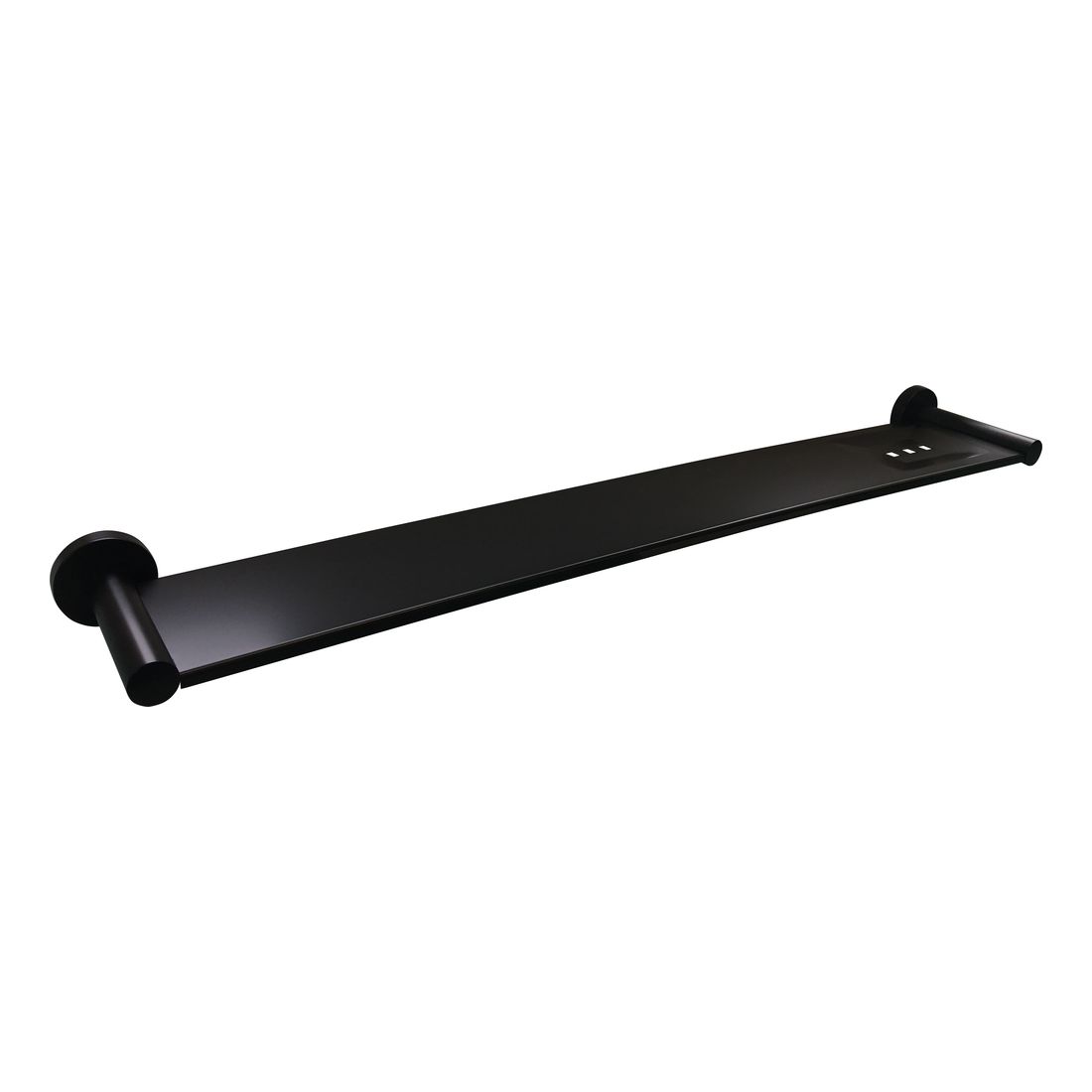 Round Bathroom Shelf Matte Black