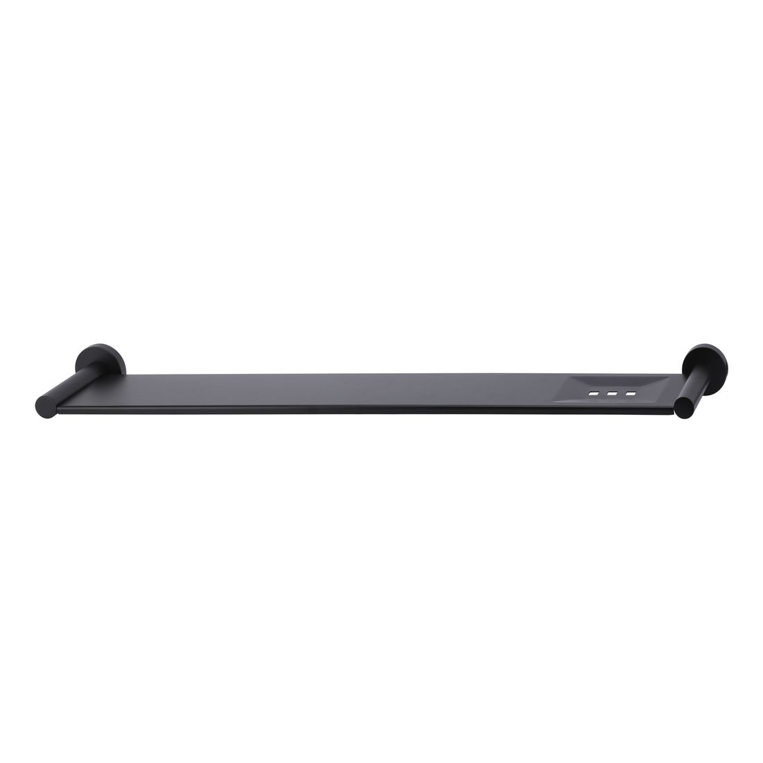Round Bathroom Shelf Matte Black