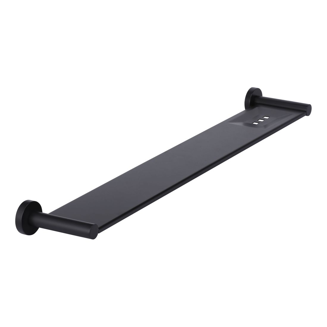 Round Bathroom Shelf Matte Black