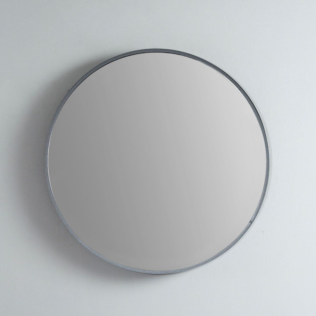 Modern Round 800 Mirror with Portable Magnifier - Georgian Metal