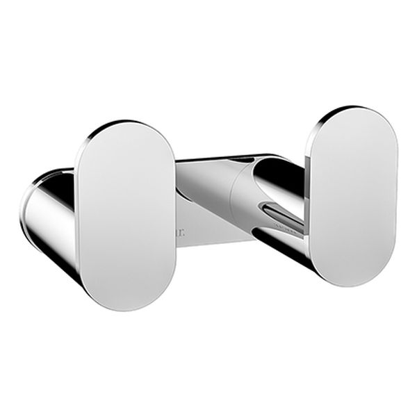 Curvae Double Robe Hook - Polished Chrome