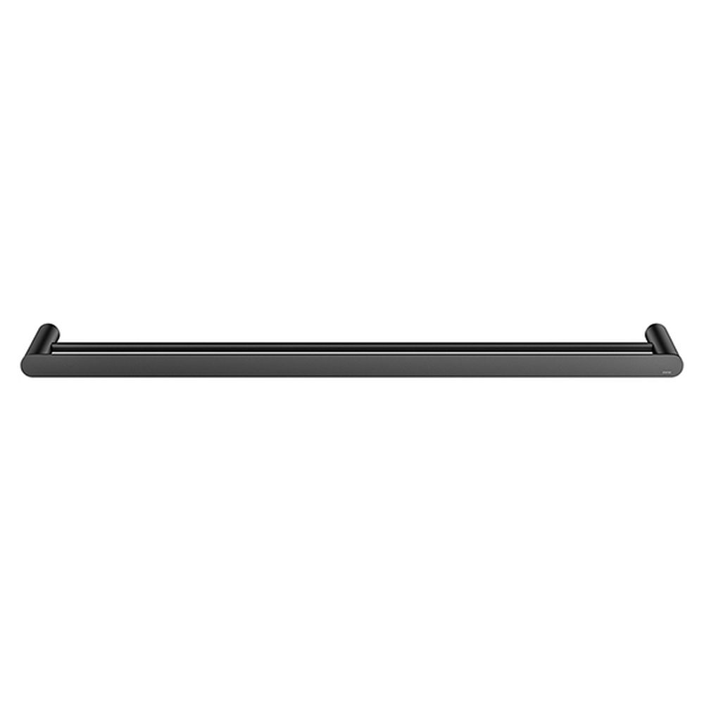 Curvae Double Towel Rail 800mm - Matte Black