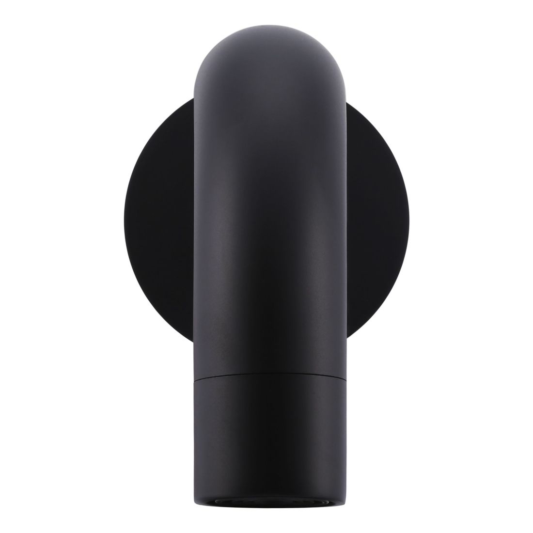 Round Curved Spout Matte Black