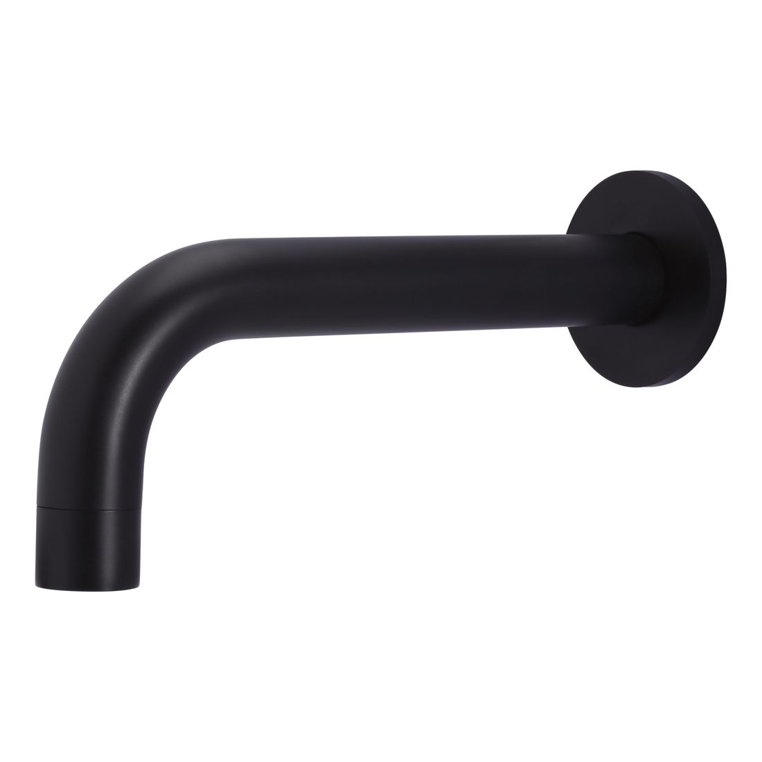 Round Curved Spout Matte Black