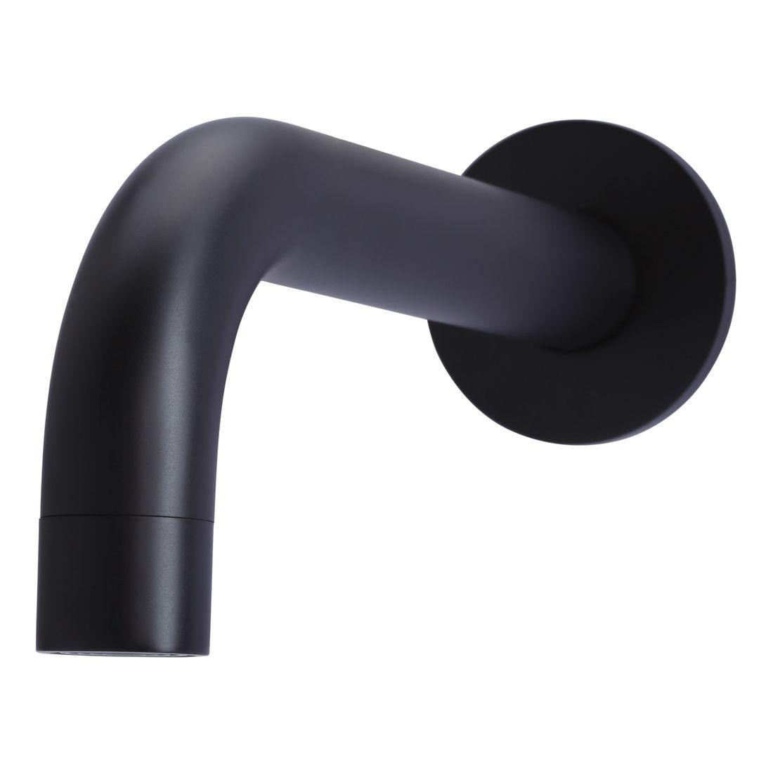 Round Curved Spout Matte Black