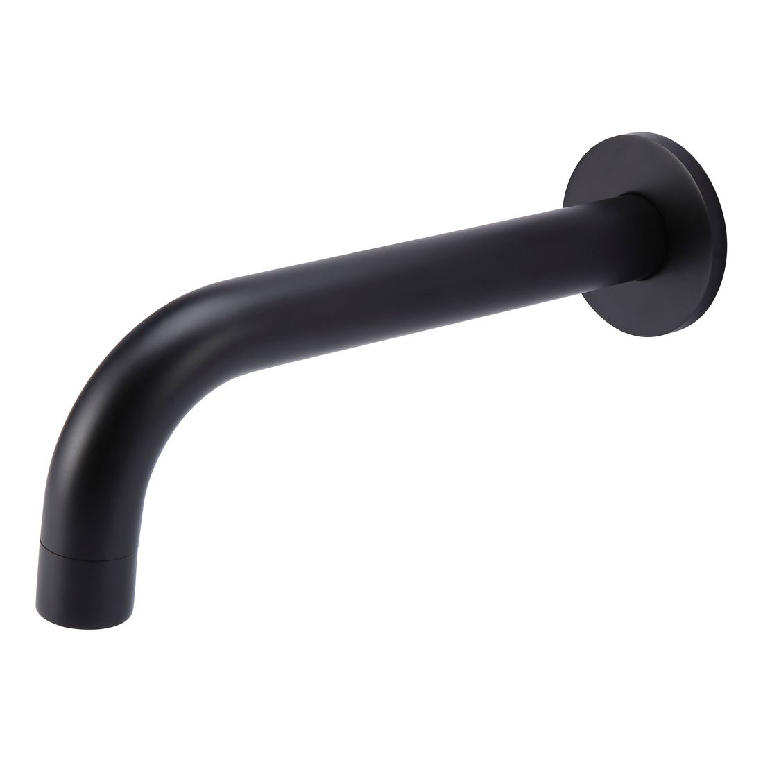 Round Curved Spout Matte Black
